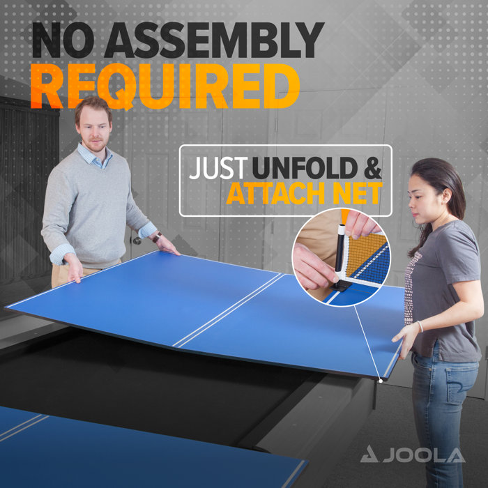 JOOLA Tetra 4Piece Table Tennis Table Conversion Top Includes Ping